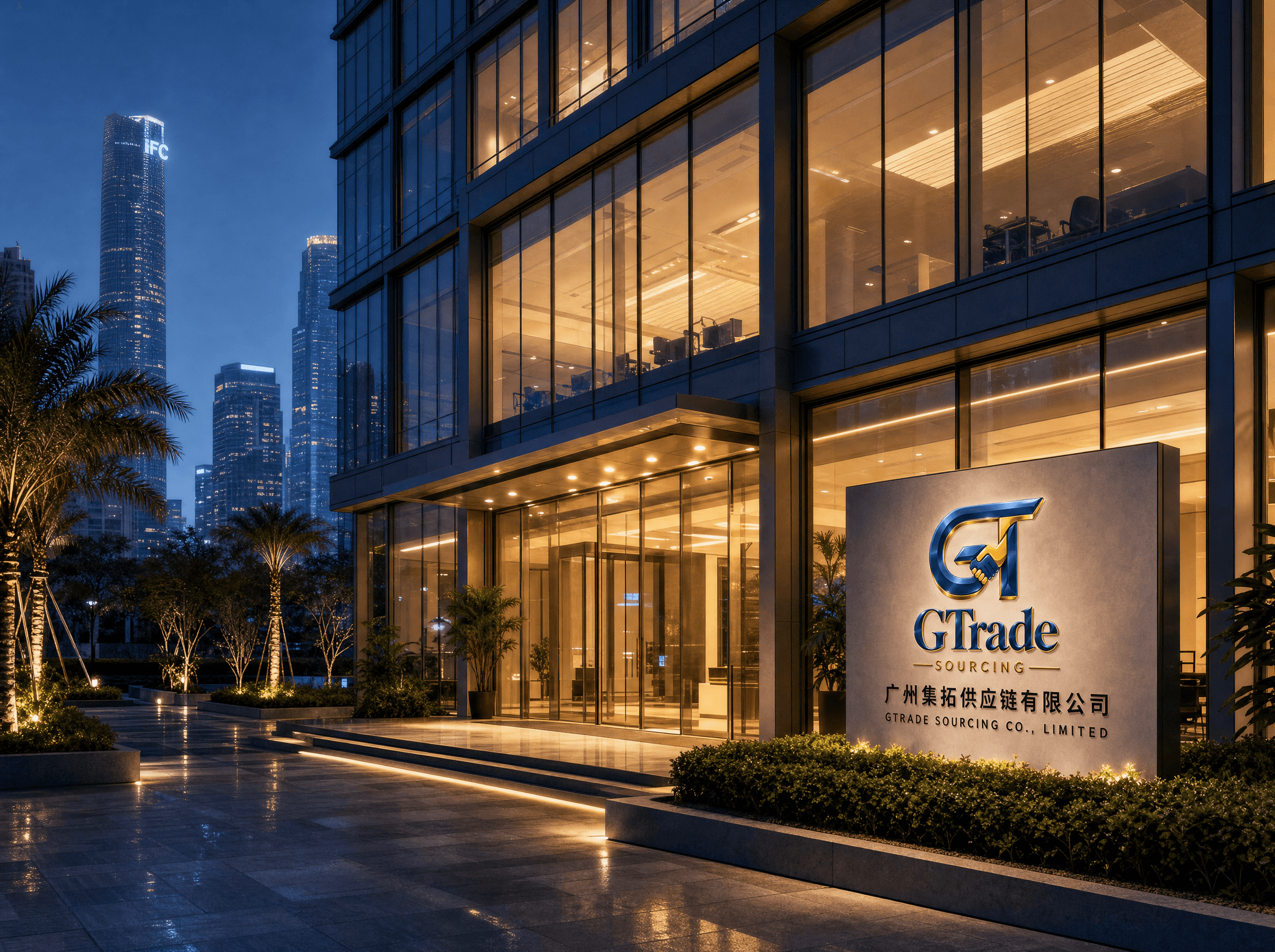 À l'intérieur des bureaux GTrade Sourcing